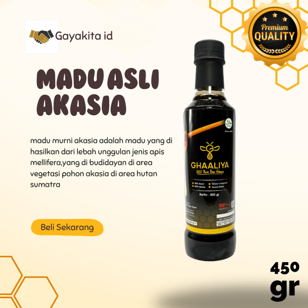 

Madu Asli Nektar Akasia 450gr