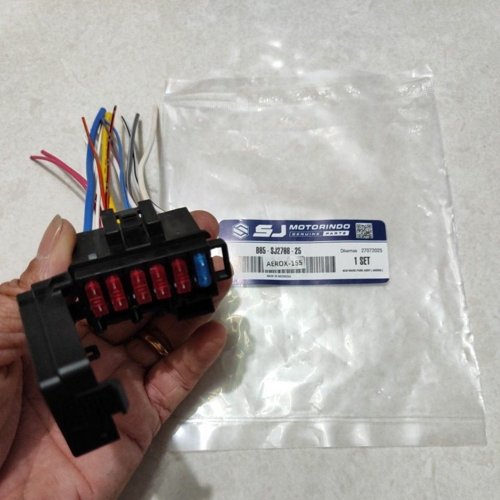 SJ BOX SEKRING AEROX 155 B65 /NEW NMAX 155 /LEXI 125 /RUMAH SKRING + KABEL ORIGINAL