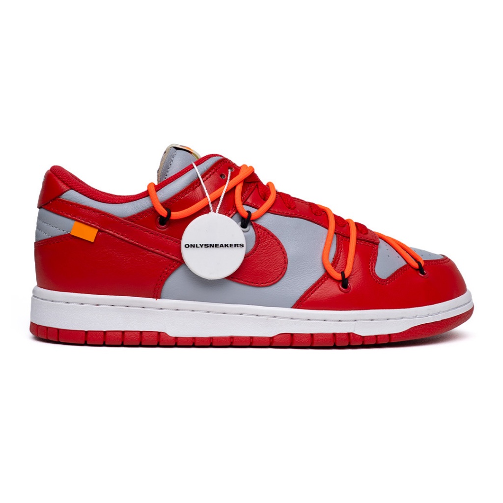OFFWHITE X NIKE DUNK LOW UNIVERSITY RED