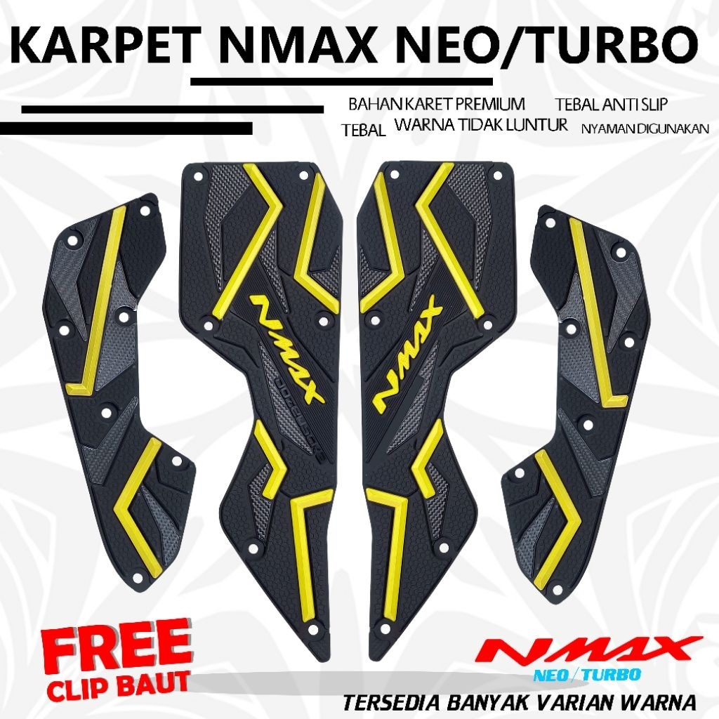 Aksesoris Motor Nmax Turbo Techmax Variasi Nmax Karpet Motor Nmax Motor Nmax Turbo Bahan Karet