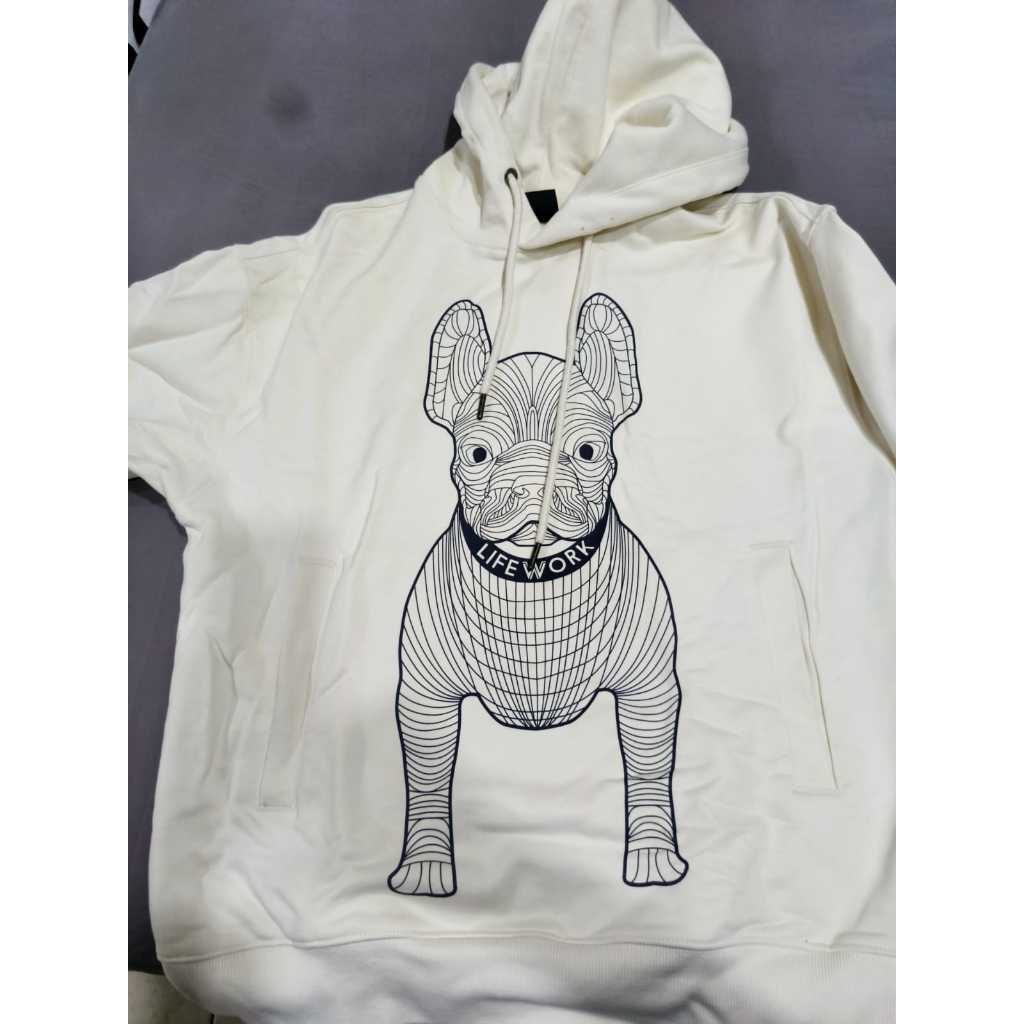 lifework hoodie putih Size S