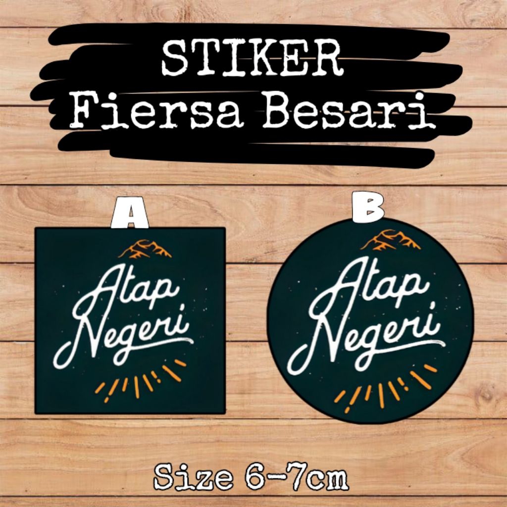 

Stiker Petualang Sticker Ekspedisi Atap Negeri Vinyl+Laminasi Size 6-7cm