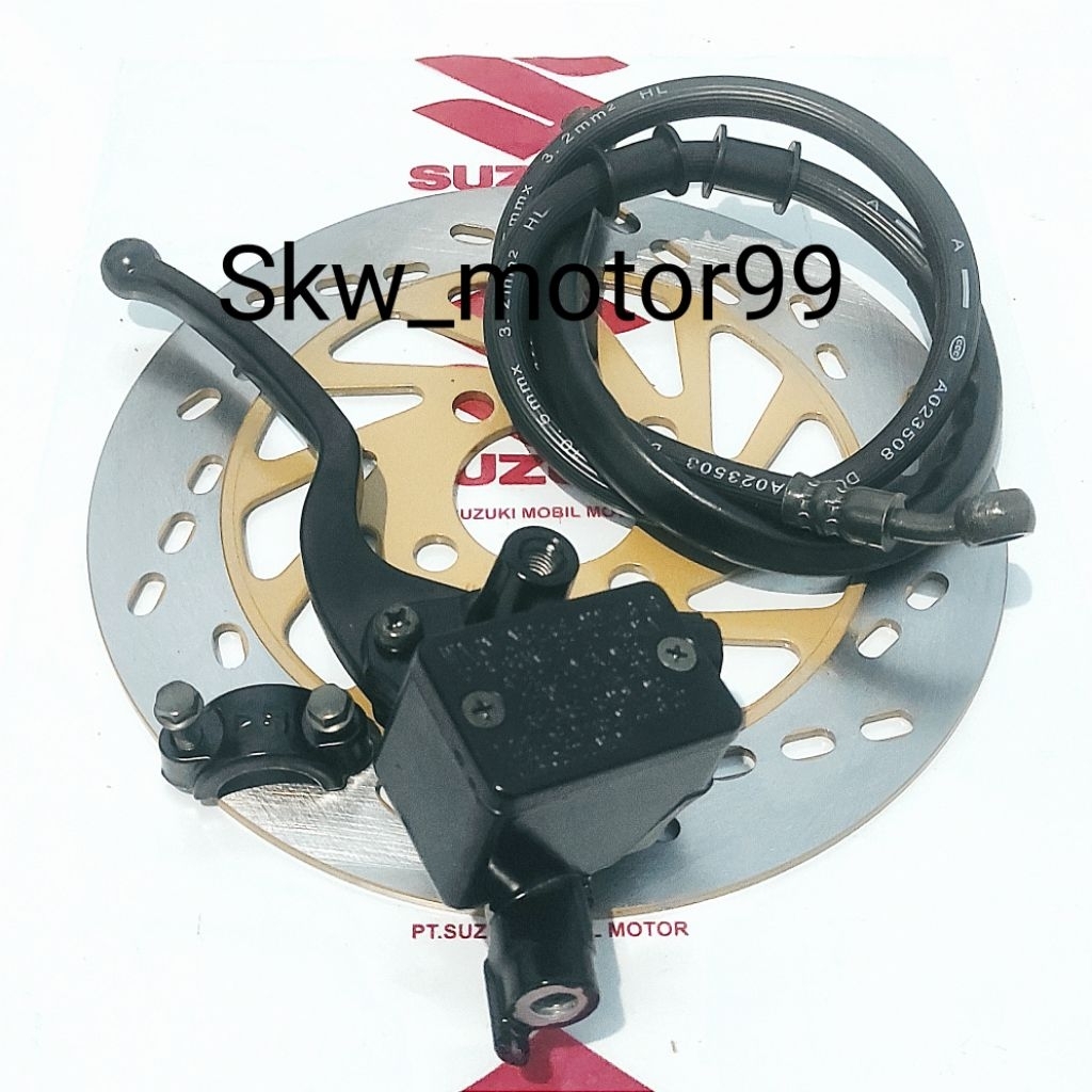 Piringan+Master Rem Set+Selang Rem Depan Suzuki Skydrive, Spin 125