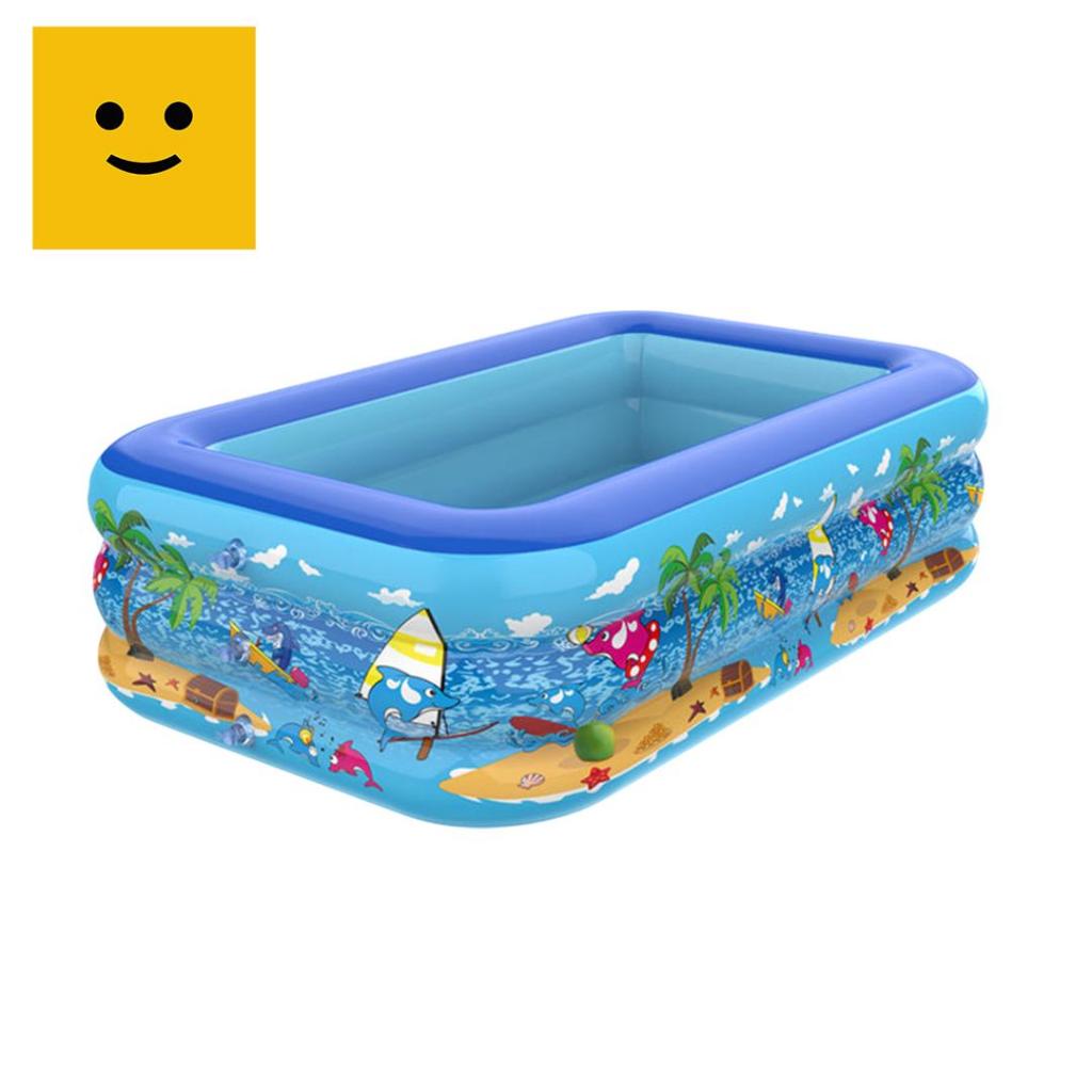 TOBBIES Kolam Baby Bath Portable Inflatable Bathtub Pool 118x87x35cm Kolam Mandi Bayi Lipat Praktis 