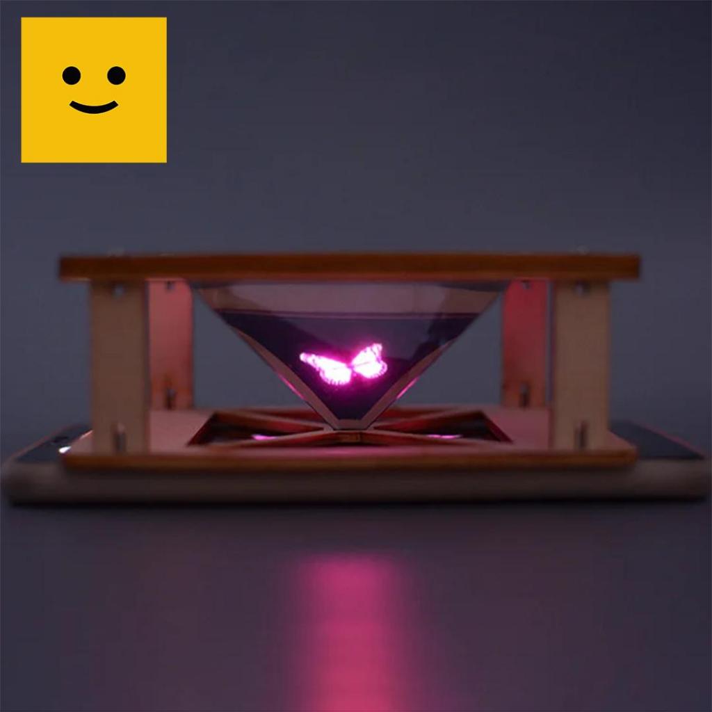 TOBBIES DIY 3D Holographic Mini Display Projector Educational Toy Interaktif Proyektor Mini Kreatif 