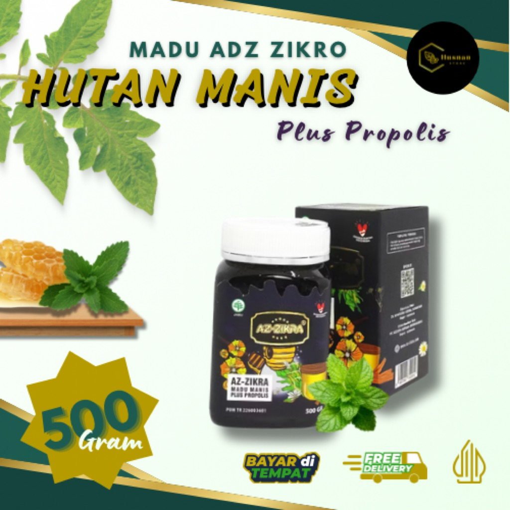 

ORIGINAL | Madu Hutan Manis plus Propolis AZ-ZIKRO - 500ml