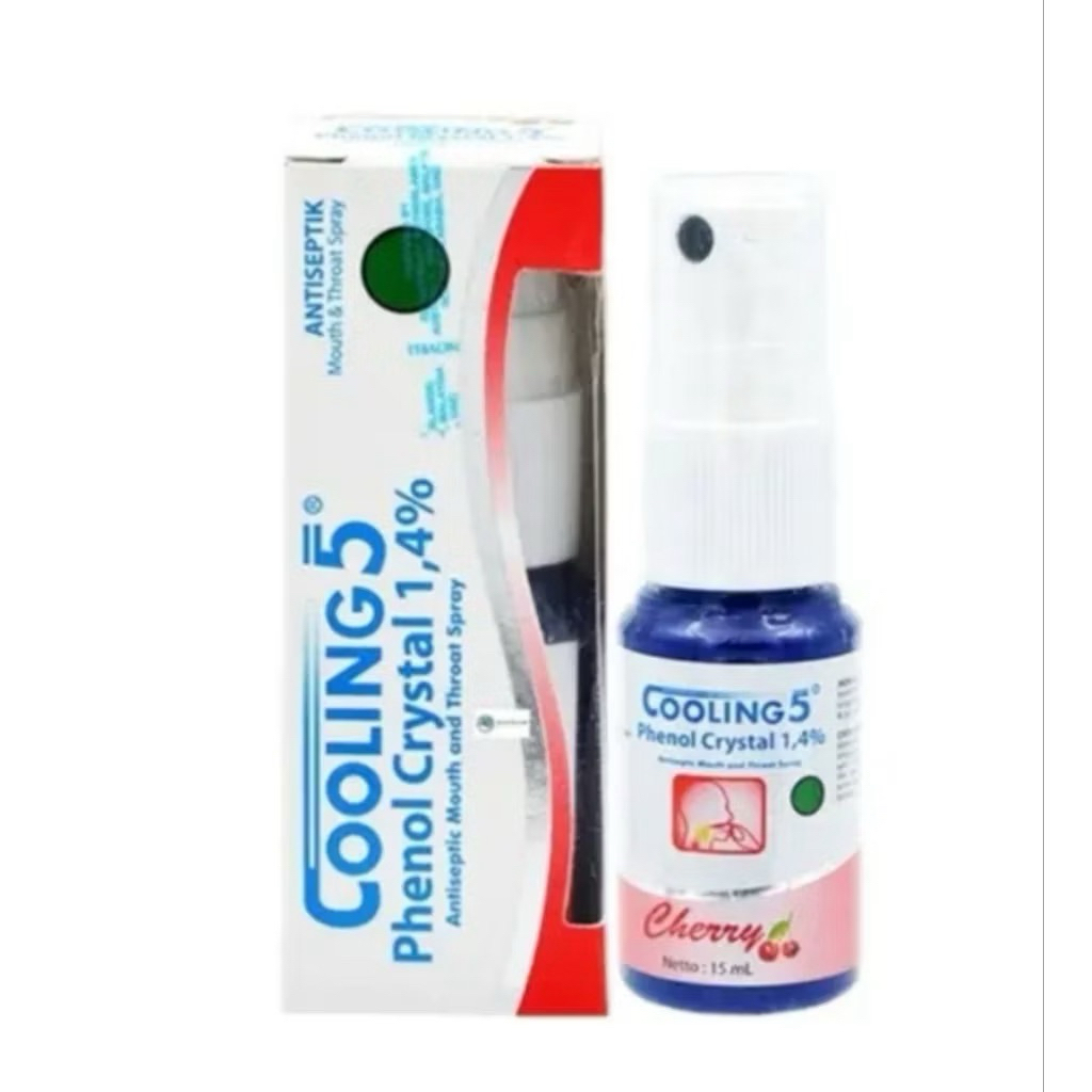 Cooling5 Spray Cherry Sariawan Radang Tenggorokan