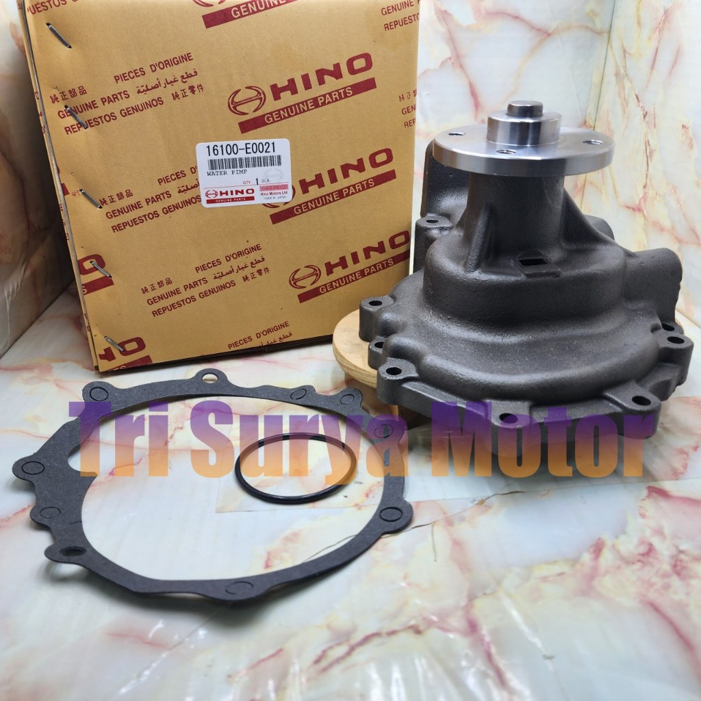 Water Pump Pompa Air Hino Lohan FM260Ti J08E Lubang Baut 12 Ori 16100-E0021/0021