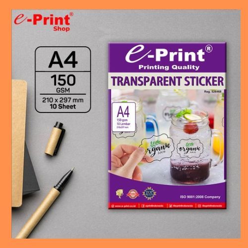 

E-print Keras Sticker Transparent A4 150GSM