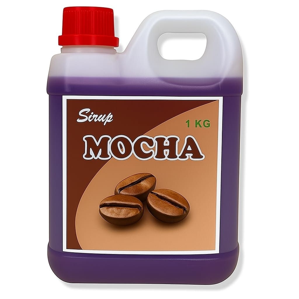 

100 % gula asli 1kg sirup rasa mocha