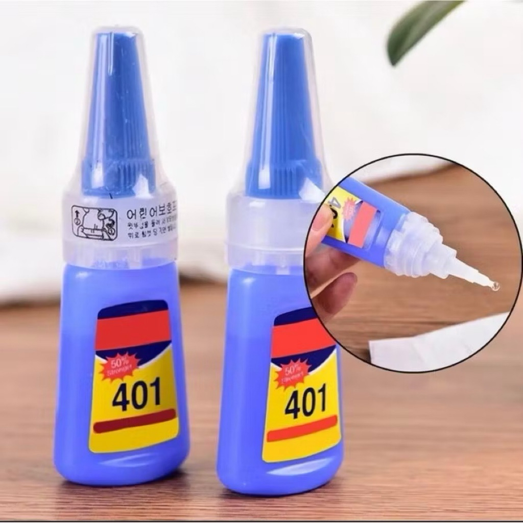 Lem 401 Super Tahan Original Glue Extension Nail Glue Accesories Lem Korea Super Vanes Super Glue 40