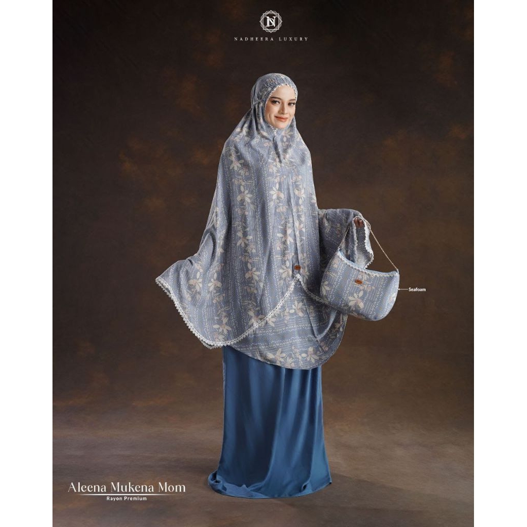 MUKENA ALEENA BY NADHEERA - MUKENA DEWASA - NADHEERA LUXURY - MUKENA TERMEWAH