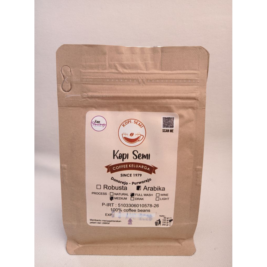 

Kopi arabika 100gram kopi semi