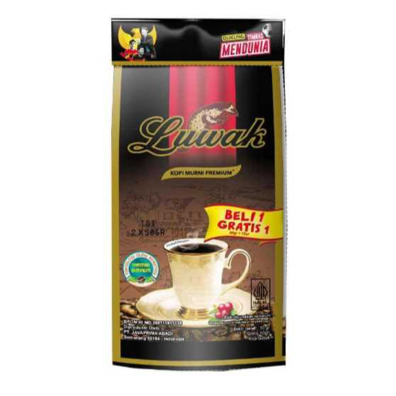 

Luwak Kopi Bubuk Murni Premium 2x50gr [Beli 1 Gratis 1]