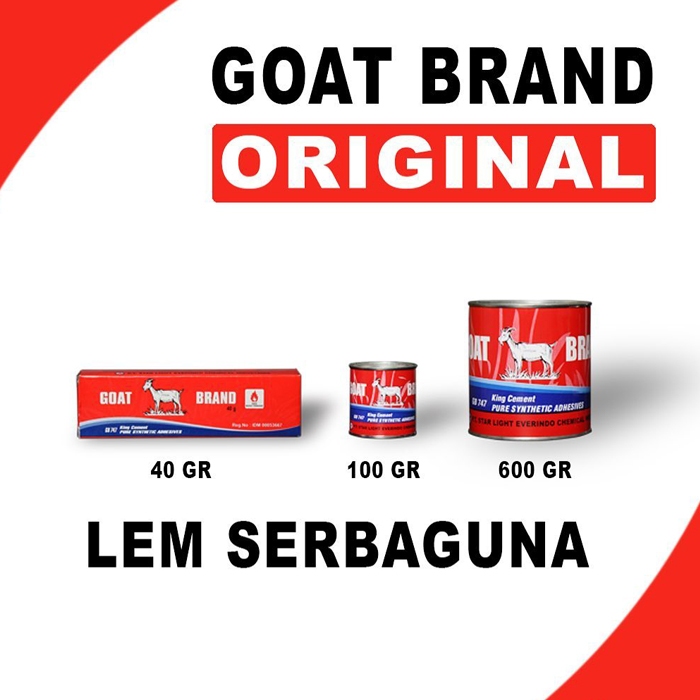 

Lem Goat/Lem Kambing/Lem Serbaguna/Lem Material/Lem Murah/Lem Tube