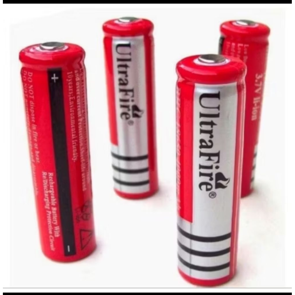Baterai Lithium 18650 // Baterai Ultra Fire 3,7 Volt // Baterai Senter Emergency
