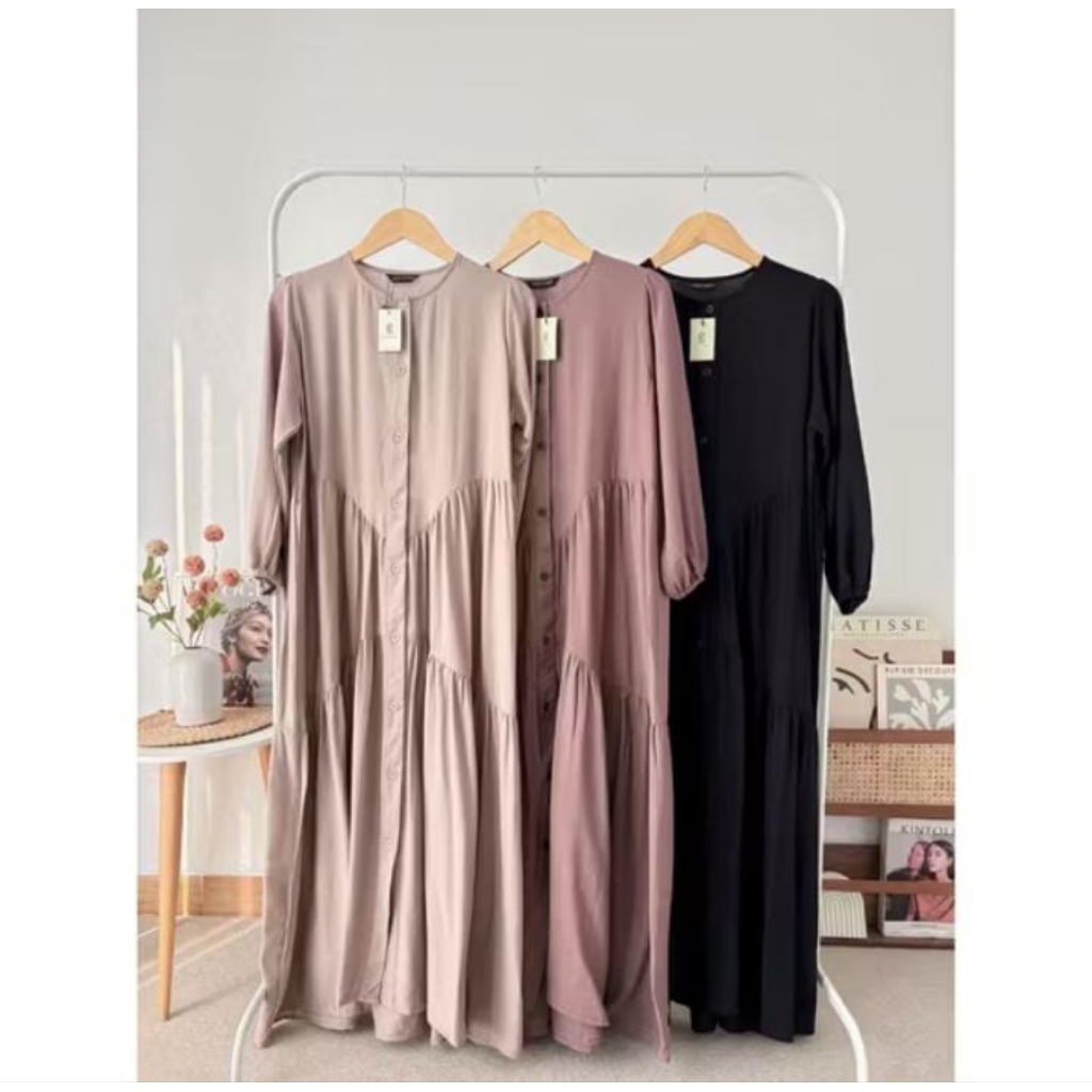 COTTONKY MAZAYA DRESS | DRESS MUSLIM | GAMIS PANJANG