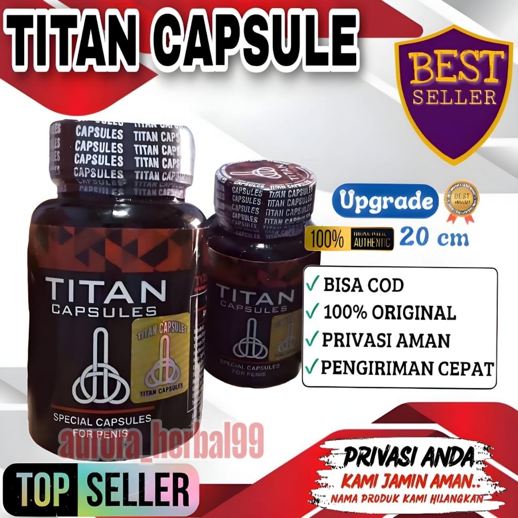 KAPSUL KUAT TITAN RED PERKASA / KAPSUL Tempur kuat tahan lama paten