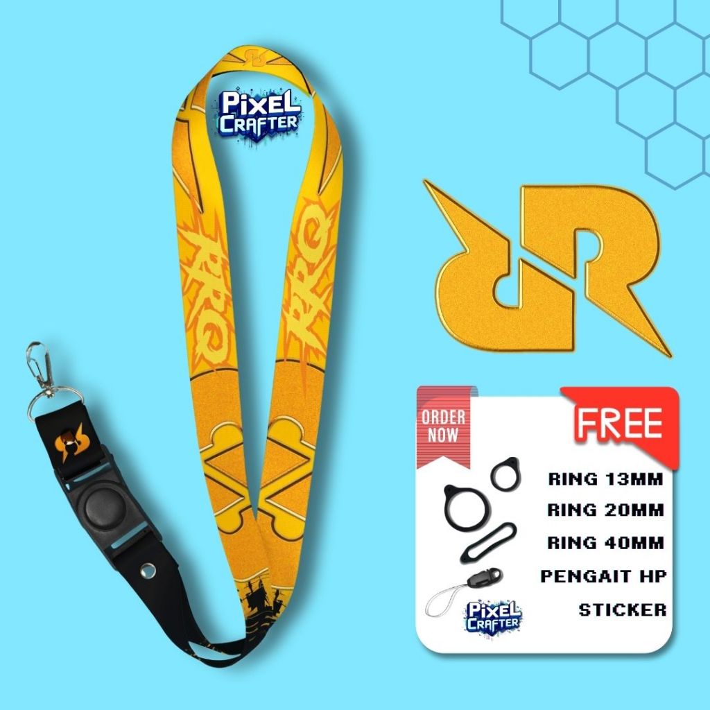 

LANYARD RRQ V1 | GANTUNGAN HP | GANTUNGAN KUNCI | GANTUNGAN ID CARD