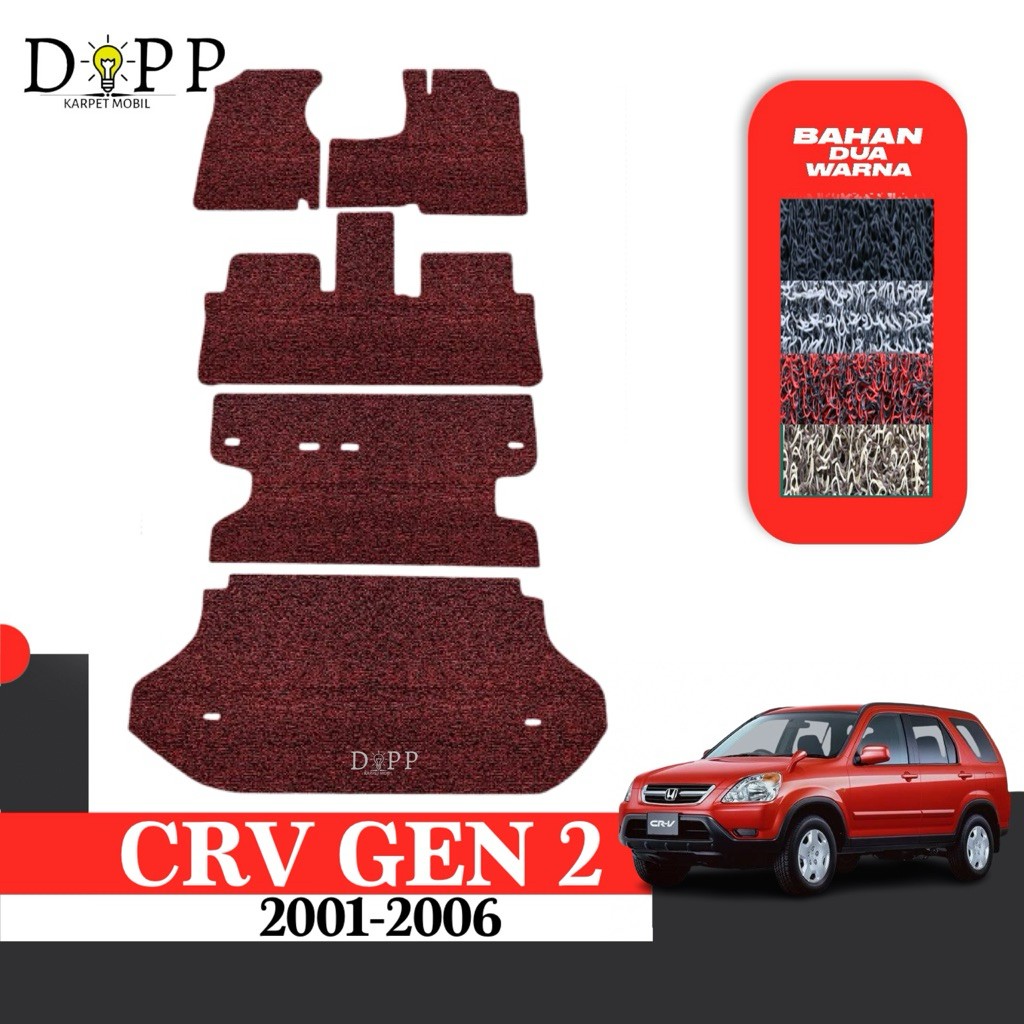 Karpet Mobil CRV Gen 2 / Karpet Mobil Mie Bihun Honda CRV 2001-2006 Bahan Premium