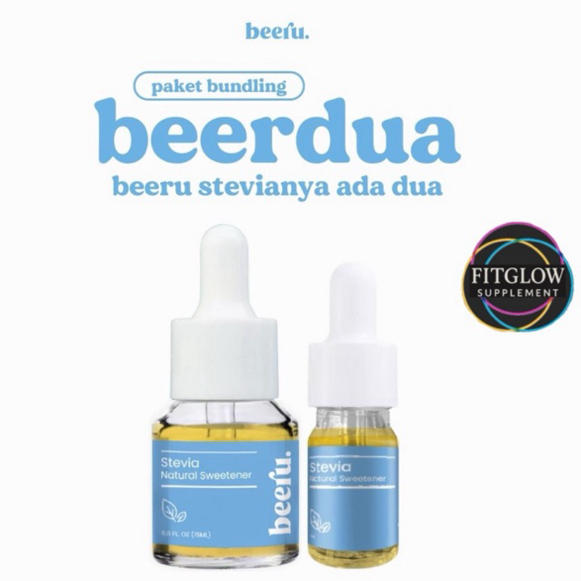 

Paket Beerdua (5ml + 15ml) Beeru Stevia Pemanis Alami 0 Kalori