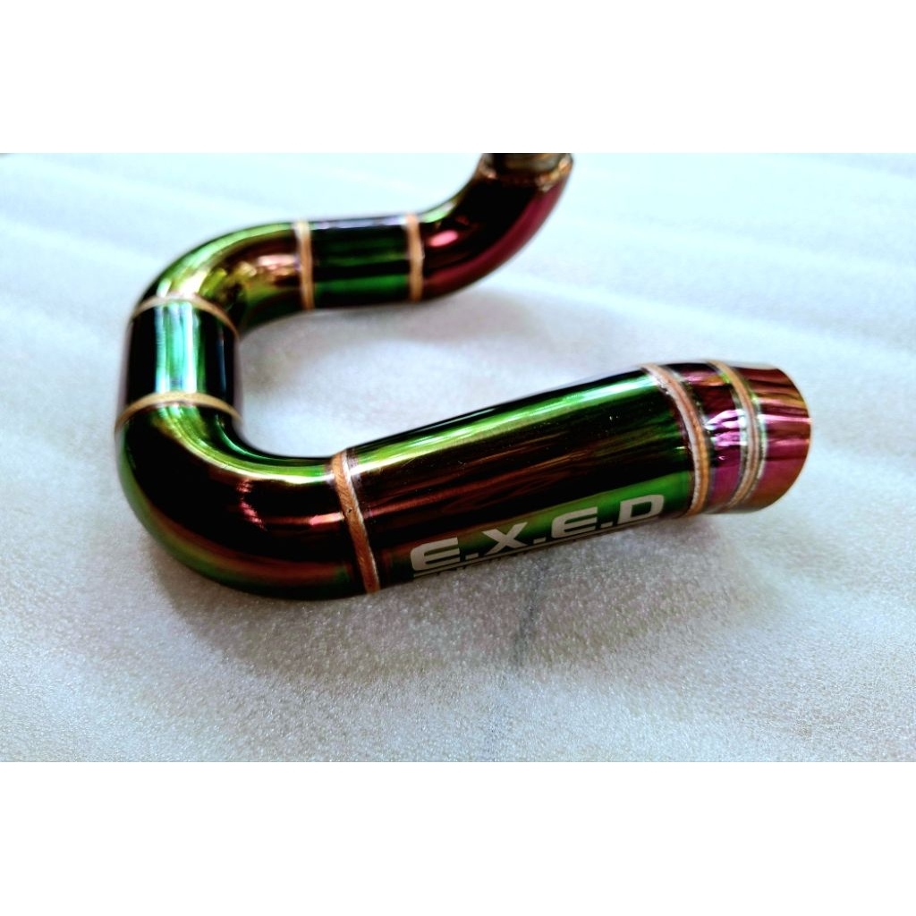 knalpot mesin sprayer 50 CC mini GP model udang pelangi ORIGINAL EXED