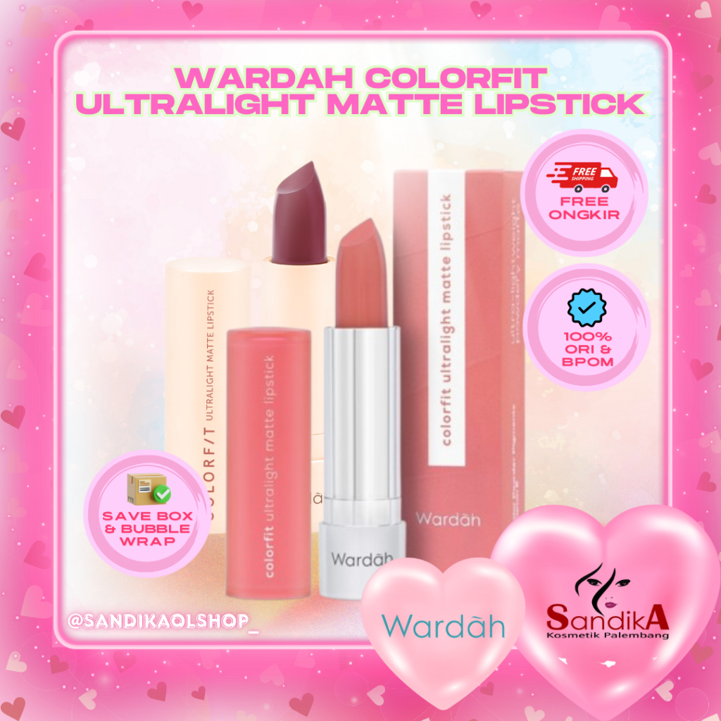 Wardah Colorfit Ultralight Matte Lipstick 100%ORIGINAL/Lipstik Wardah/Lipstik Wardah Terbaru