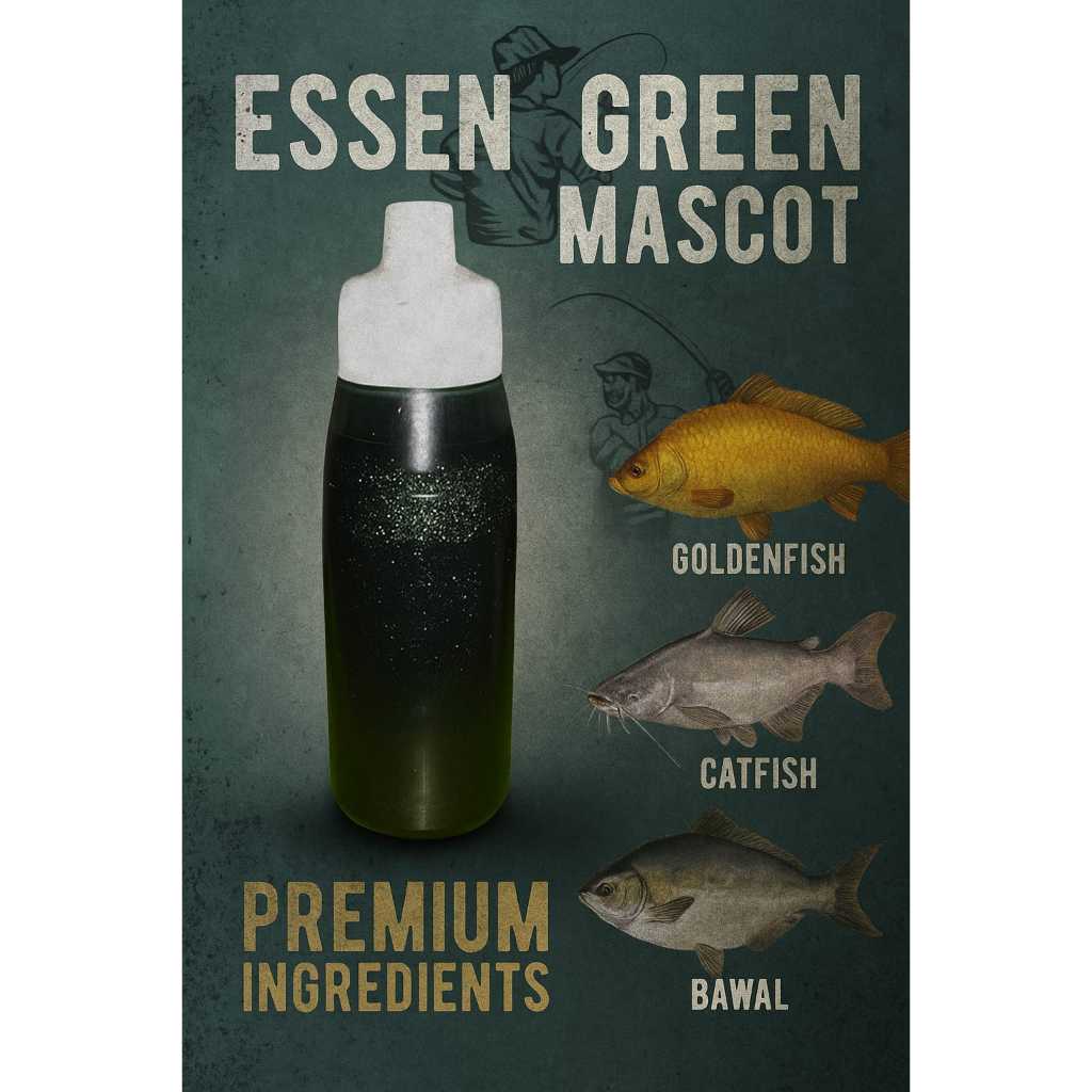 Essen Green Mascot Aroma Pandan Melon Susu – Umpan Ikan Mas, Patin, Bawal, Bandeng, Nila (media  Pel