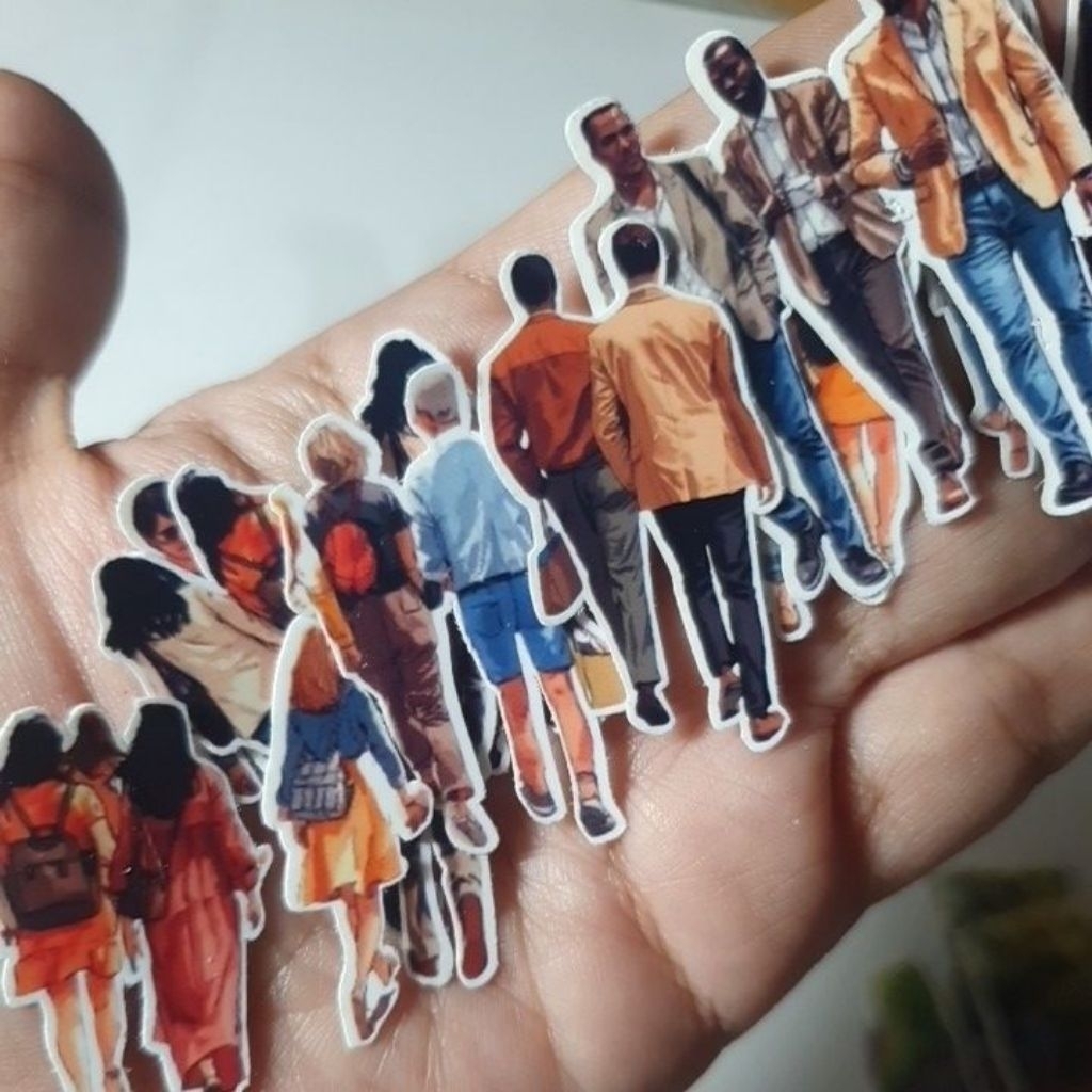 

ARTDOESWORK The pedestrian 1 stiker super gloss