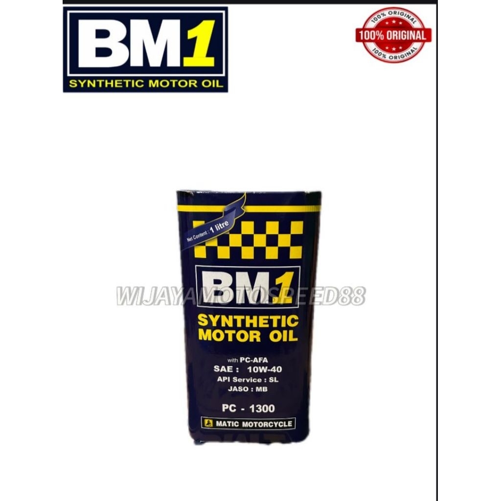 OLI MESIN BM1 MATIC PC 1300 1LITER SAE 10W40 100%ORIGINAL