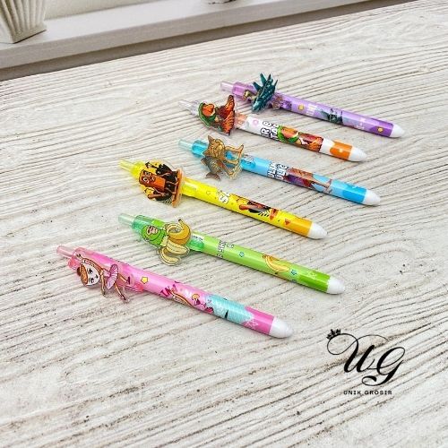 

1 PCS PULPEN CETEK MEKANIK AKRILIK BRAINROT ANOMALI PC-2024 LUCU CUTE MURAH COD