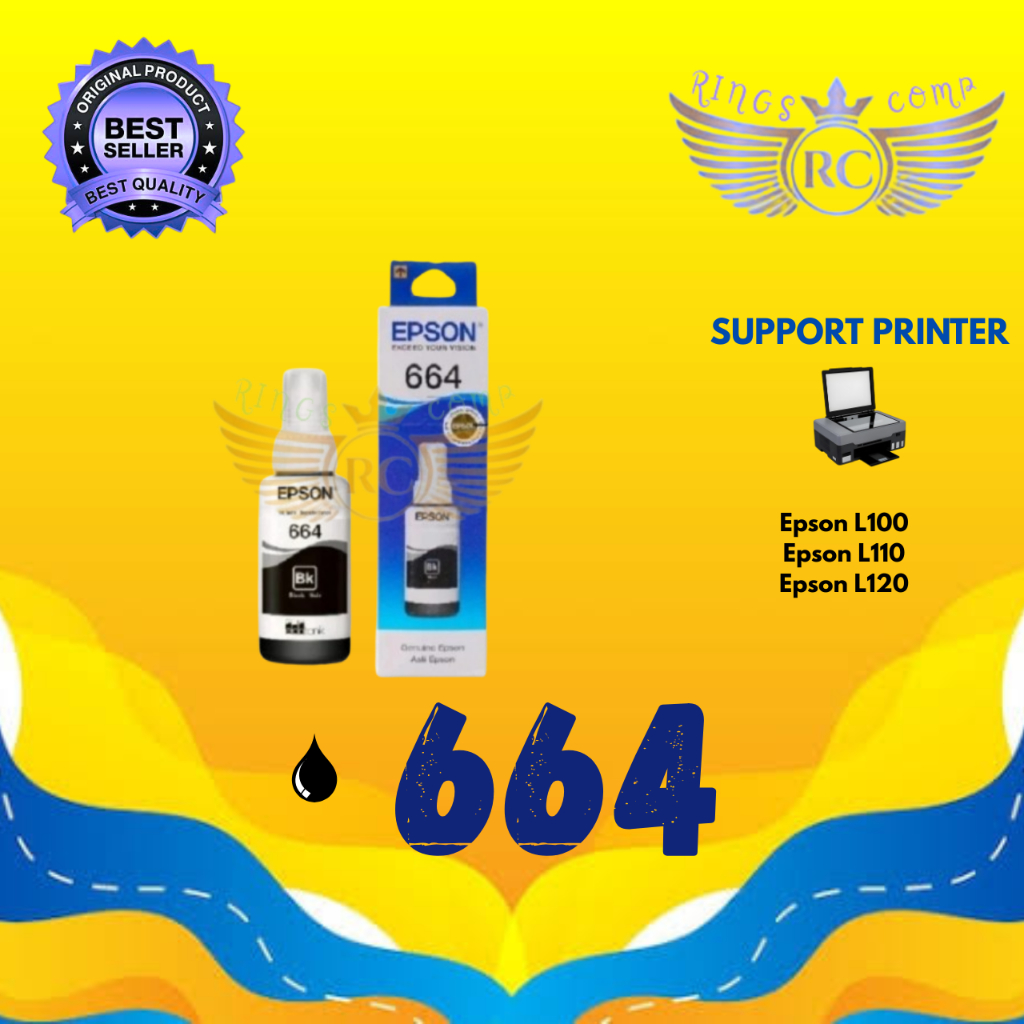 Tinta Epson 664 Printer L100 L110 L360L655