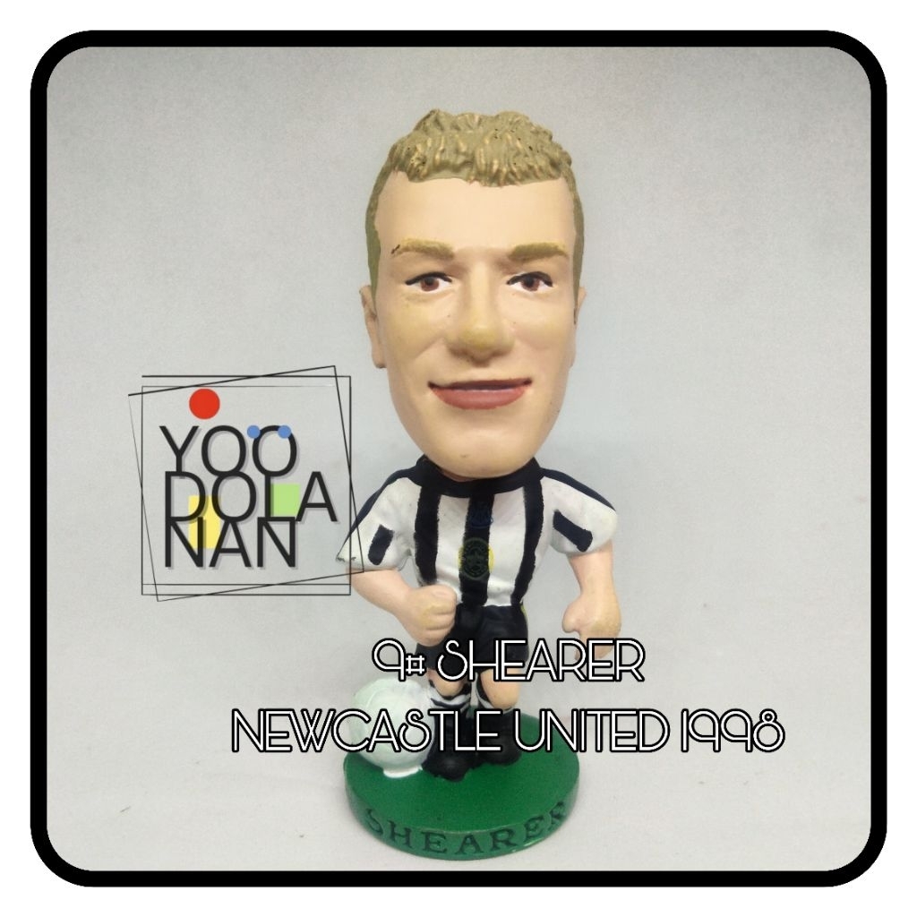 9# SHEARER - NEWCASTLE UNITED 1998 CORINTHIAN PROSTARS FIGURE PEMAIN BOLA