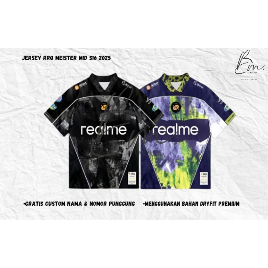 JERSEY GAMING RRQ MEISTER MID S16 FULL PRINTING