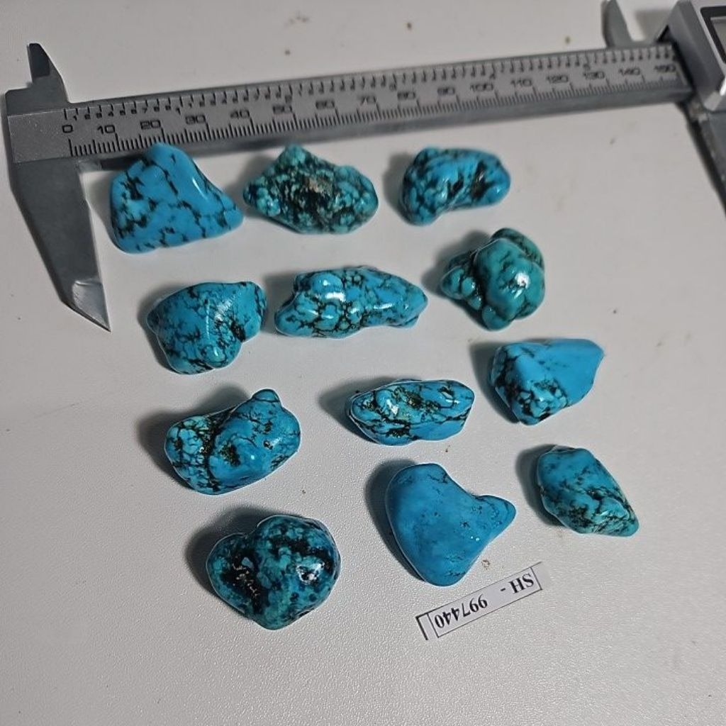Turquoise Howlite  Rough Batu Alam Asli