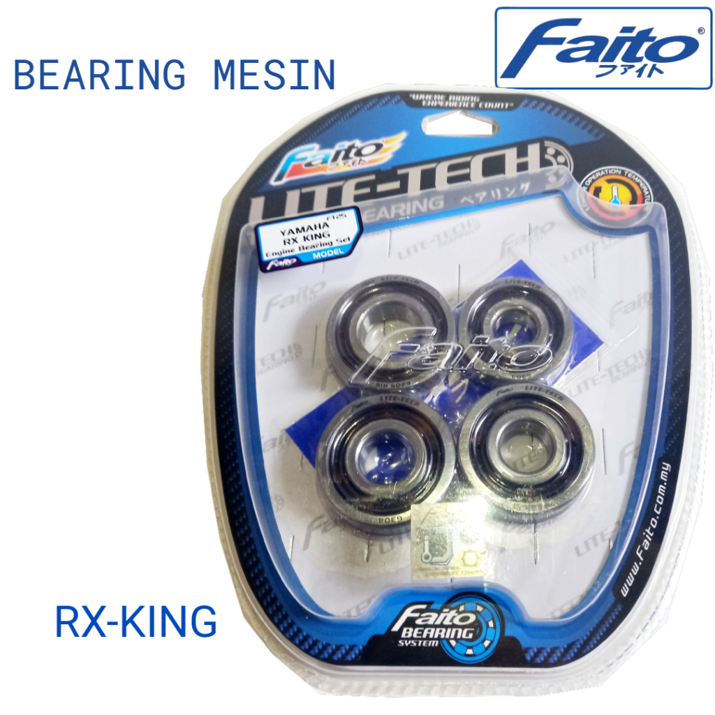 BEARING MESIN SET RX KING LITE TECH FAITO ENGINE BEARING RX KING FAITO
