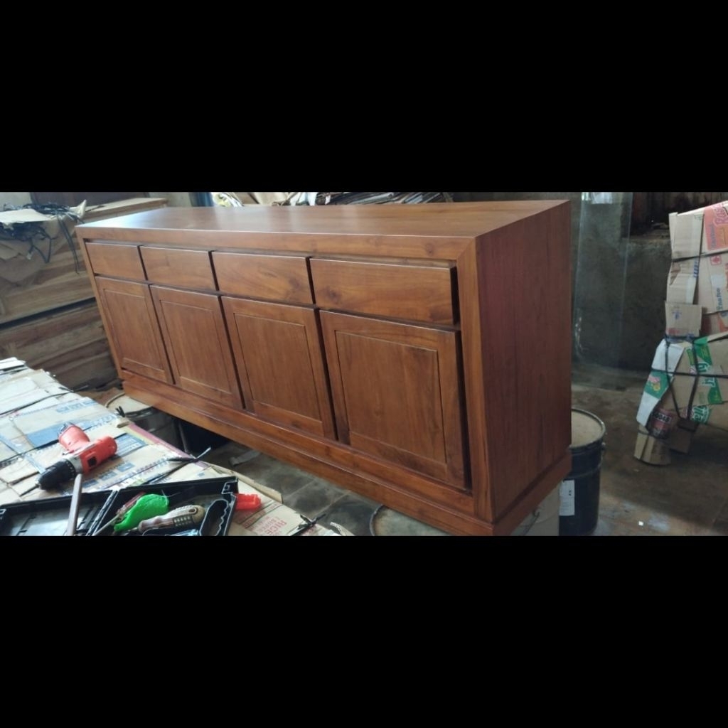 Bufet Meja Tv minimalis Jati Asli jepara