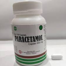 PARACETAMOL 500 MG IFI BOTOL ISI 100 KAPLET/paracetamol pot/paracetamol kaleng