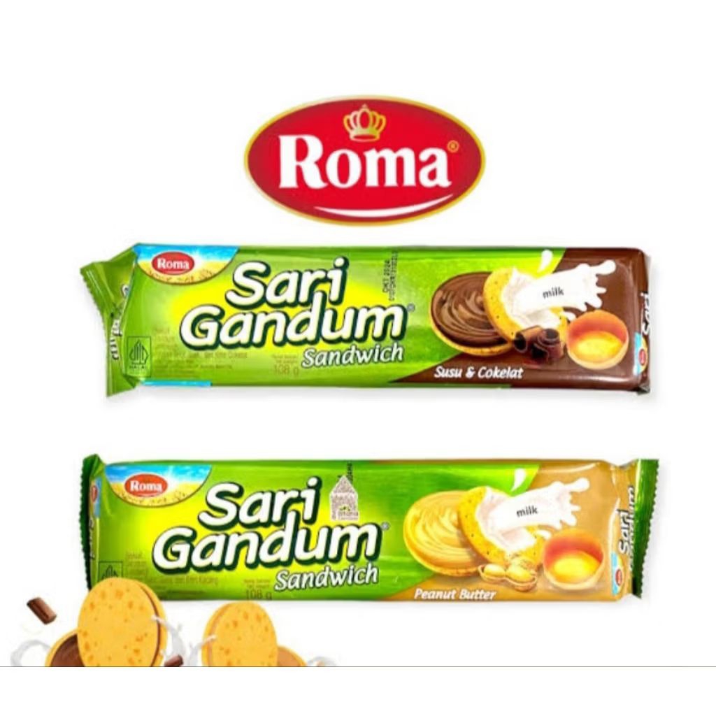 

[PROMO!!] Roma Sari Gandum 108gr - biskuit nikmat enak termurah diskon/ SUSU COKLAT PEANUT BUTTER CEMILAN ANAK SEKOLAH