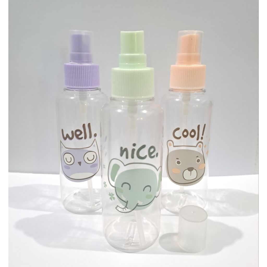 Botol Spray / Botol Pump / Botol Travel / Botol Kosmetik  75ml serbaguna model cantik