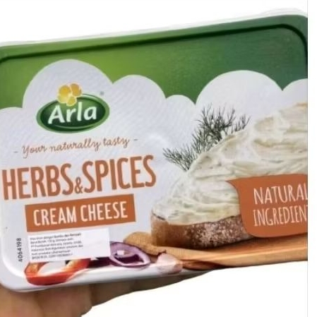 

Arla cream cheese herbs & spices keju krim dengan bumbu dan rempah 150grm