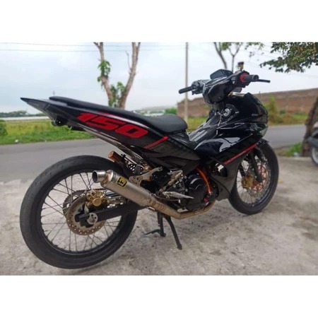 ROB1 Knalpot MX KING TGA Step STD Full Stainless