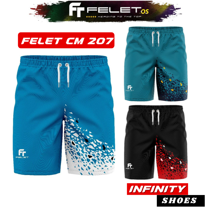 Felet CM207 CM 207 Badminton Short Pants - Celana Badminton Original Felet