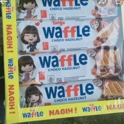 

[ 1 Box ] TANGO waffle choco Hazelnut 12gr | isi 12pcs/box waffle 2000an
