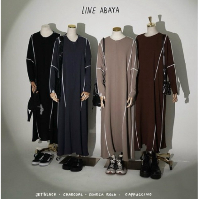 Assyabiya Official - Sofni Preloved Line Abaya Hazelnut Artsy Classy Zet Series Baggy Series Reverse