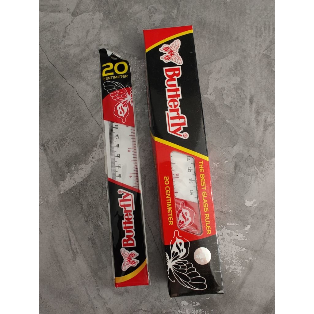 

Penggaris Plastik Butterfly 20 Cm