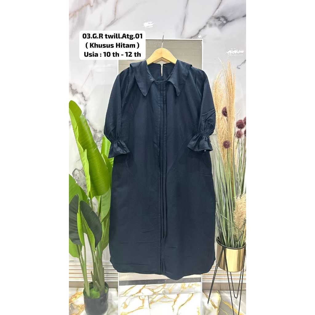Gamis Anak Tanggung Rayon Twill