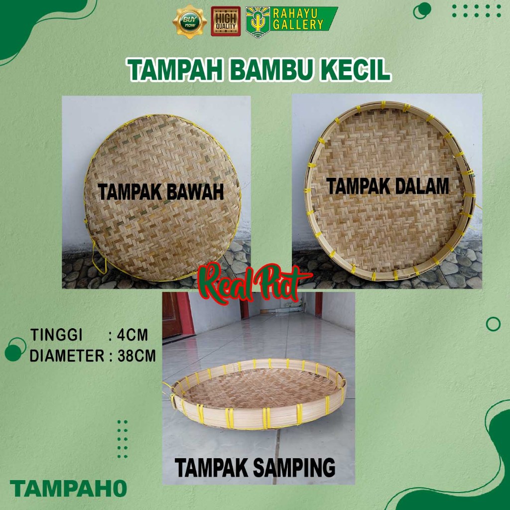 TAMPAH BAMBU , NAMPAN BAMBU ANYAMAN KECIL , TAMPAH TUMPENG T0