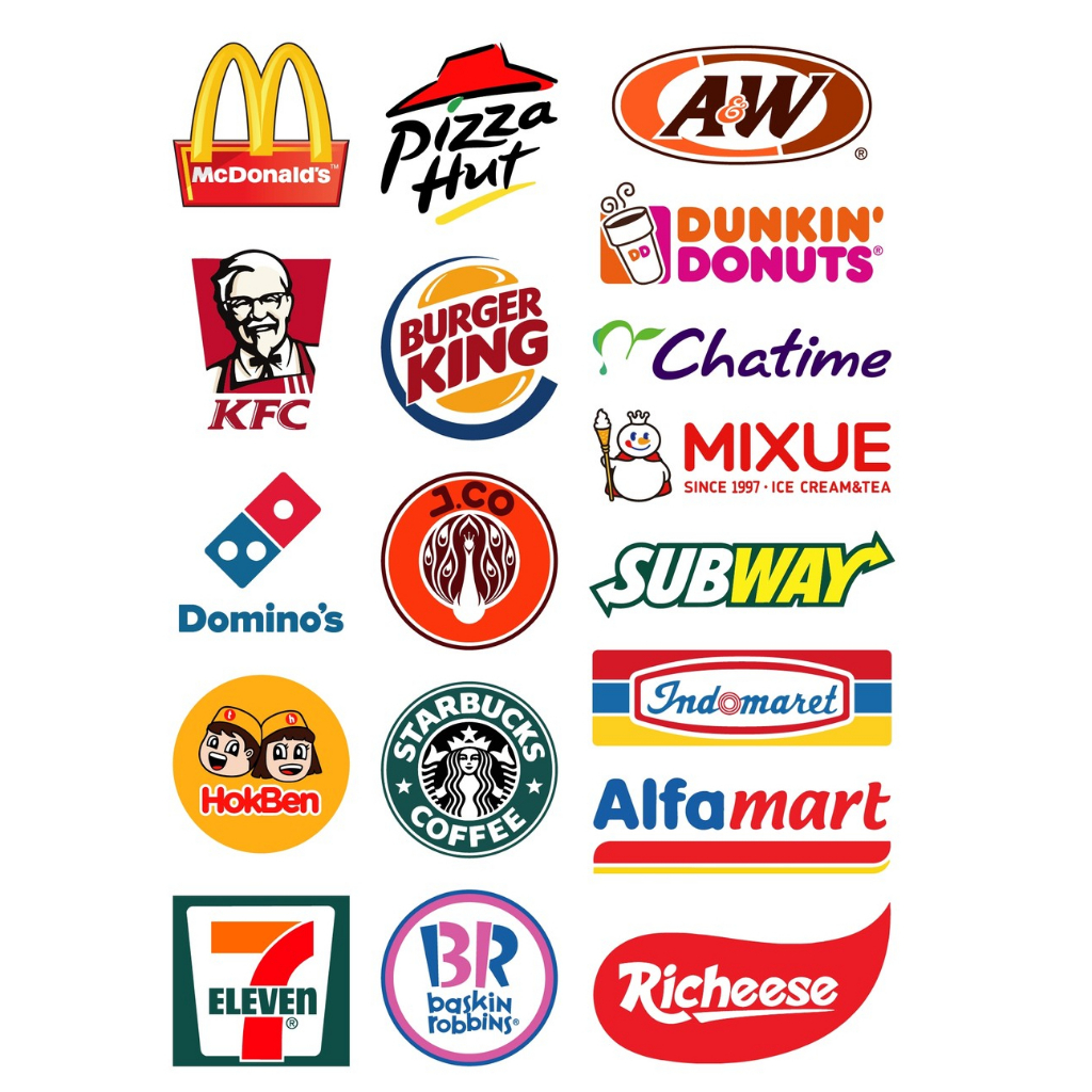 

Stiker Logo Franchise & Waralaba Populer – Starbucks, McD, KFC, Subway, dll – Premium Vinyl