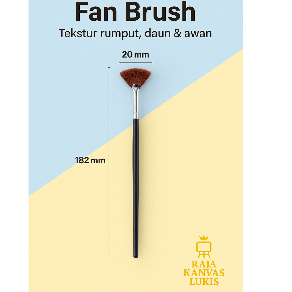 

RKL - Kuas Lukis KIPAS FAN BRUSH - Satuan